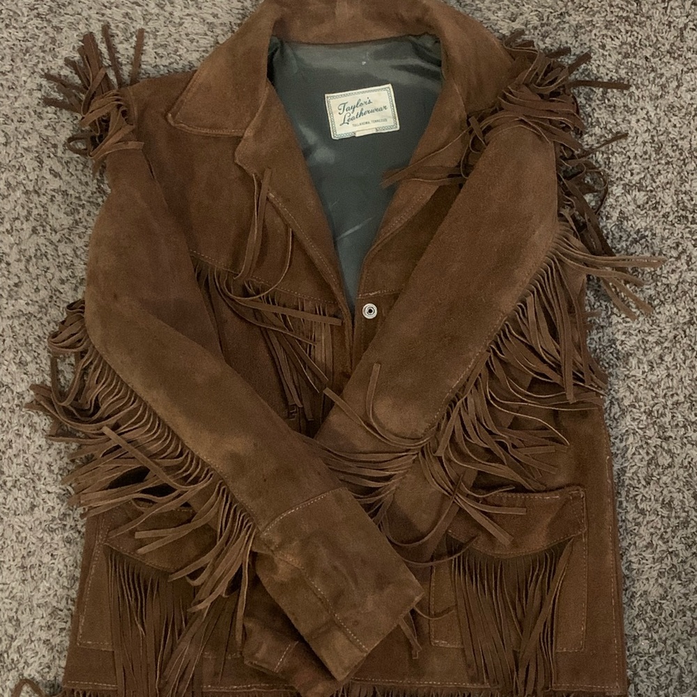 Vintage Suede Fringe Jacket